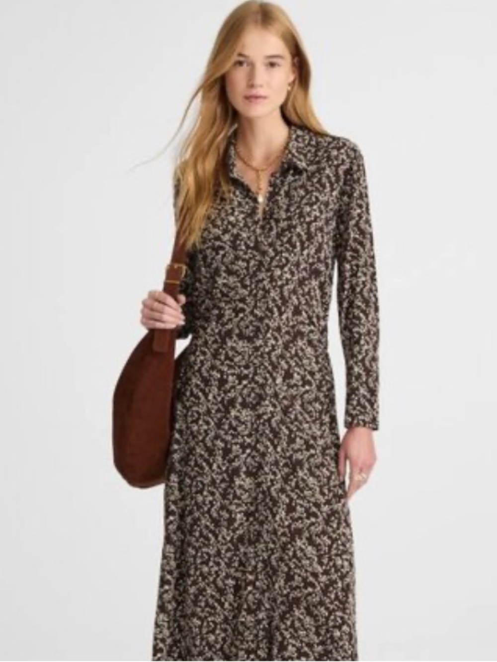 Madewell ruched midi shirtdress 6 m - Picture 4 of 14